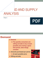 Demand and Supply Analysis: Part-I