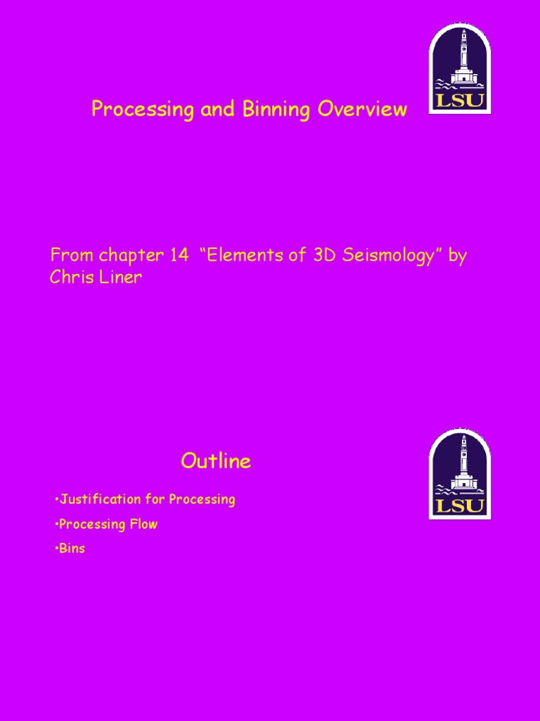 3D Seismic Data Processing Guide | PDF | Reflection Seismology ...
