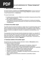 Report Guidelines Design Assignment