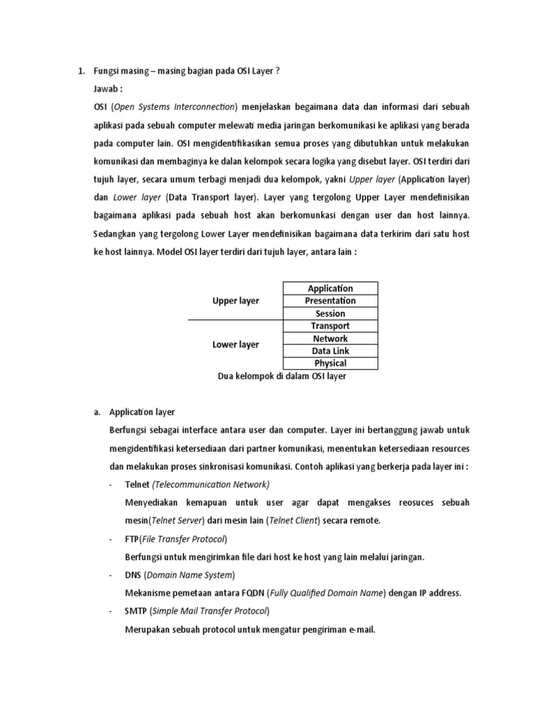Upper Layer Application Presentation Session Transport Network Data ...