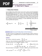 All Applications for 1st and Higher Order ODEs - Ch1