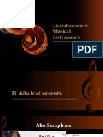 Classification of Musical Instruments