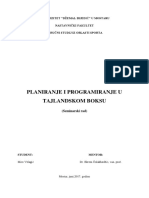 Seminarski Rad - Planiranje I Programiranje U Tajlandskom Boksu (Miro Velagić)