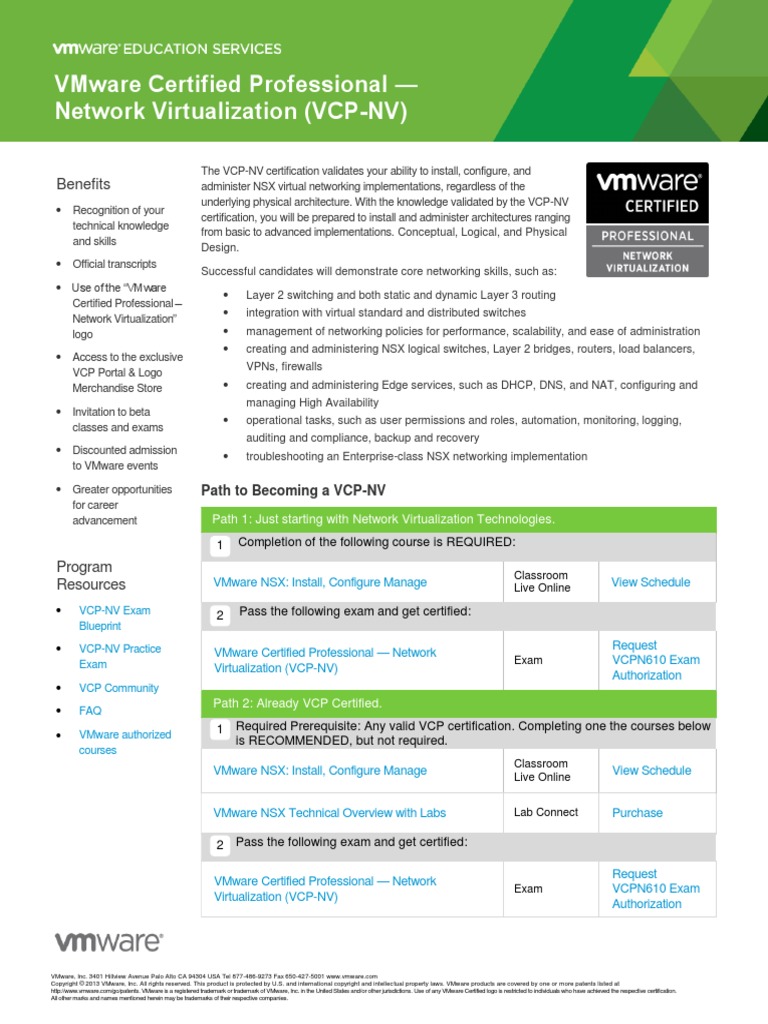 Vcp Nv 2025 | VMware 2025: Expert Guide to Role-Based Certifications ...