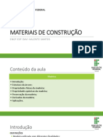 Aula 8 Materiais de Construção - Madeira