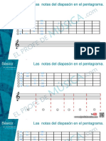 Notas Del Diapason en El Pentagrama PDF