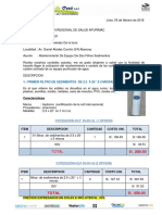 Dirección Regional de Salud Mantenimiento Filtro de 2.5X20 Sedimentos PDF