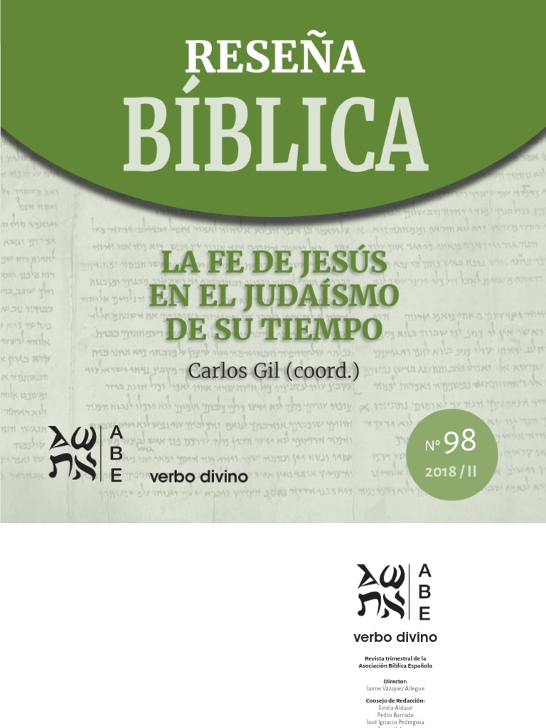 La Fe de Jesus en El Judaismo de Su Tiempo