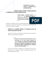 Aprobacion de Informe Pericial