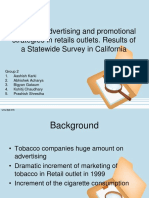 Cigarette Advertising and Promotional Strategies in Retails Outlets. Results of A Statewide Survey in California