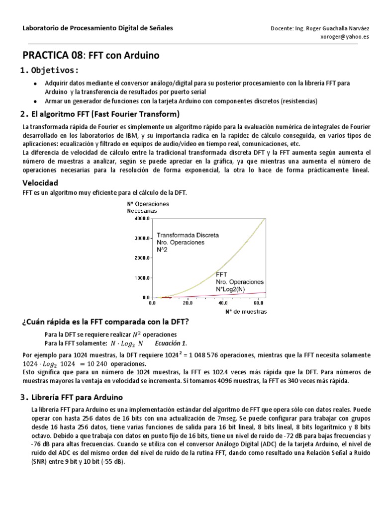 P08 FFT Con Arduino PDF | PDF | Transformada rápida de Fourier ...