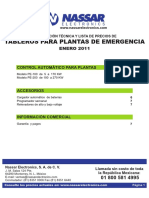 Tableros para Plantas de Emergencia PDF