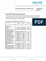 HDPE Special Fitting Material Data Sheet