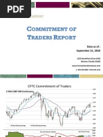 Commitment Of Traders - 9/21/10