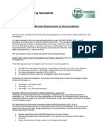 Federation of Piling Specialist (UK) - Published Minimum Requirements for Site Investigation (Revised July 2013)