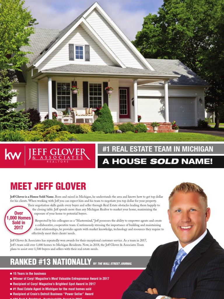 Jeff Glover Plan of Action GR PDF Real Estate Broker Marketing