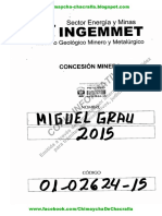 Expediente 01-02624-15  -  Derecho Minero Miguel Grau 2015