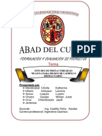 Proyecto de Prefactibilidad para Una Planta de Ladrillo Refractario