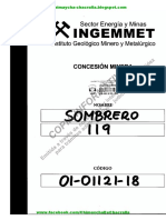 01-01121-18 Expediente Derecho Minero Sombrero 119