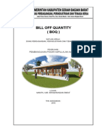 Bill Off Quantity (Boq) : Pembangunan Pasar Kepulauan Manipa