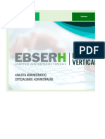 Edital Verticalizado - Ebserh - Analista Administrativo - Especialidade Administração