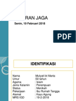 Laporan Jaga: Senin, 19 Februari 2018