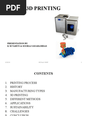 3d Printing Process