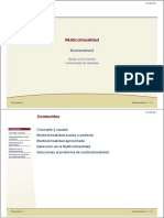 Diapositivas Multicolinealidad - Universidad de Navarra