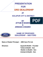  Dealership Proposal