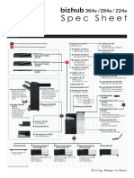 Bizhub 364e 284e 224e Spec Sheet e PDF