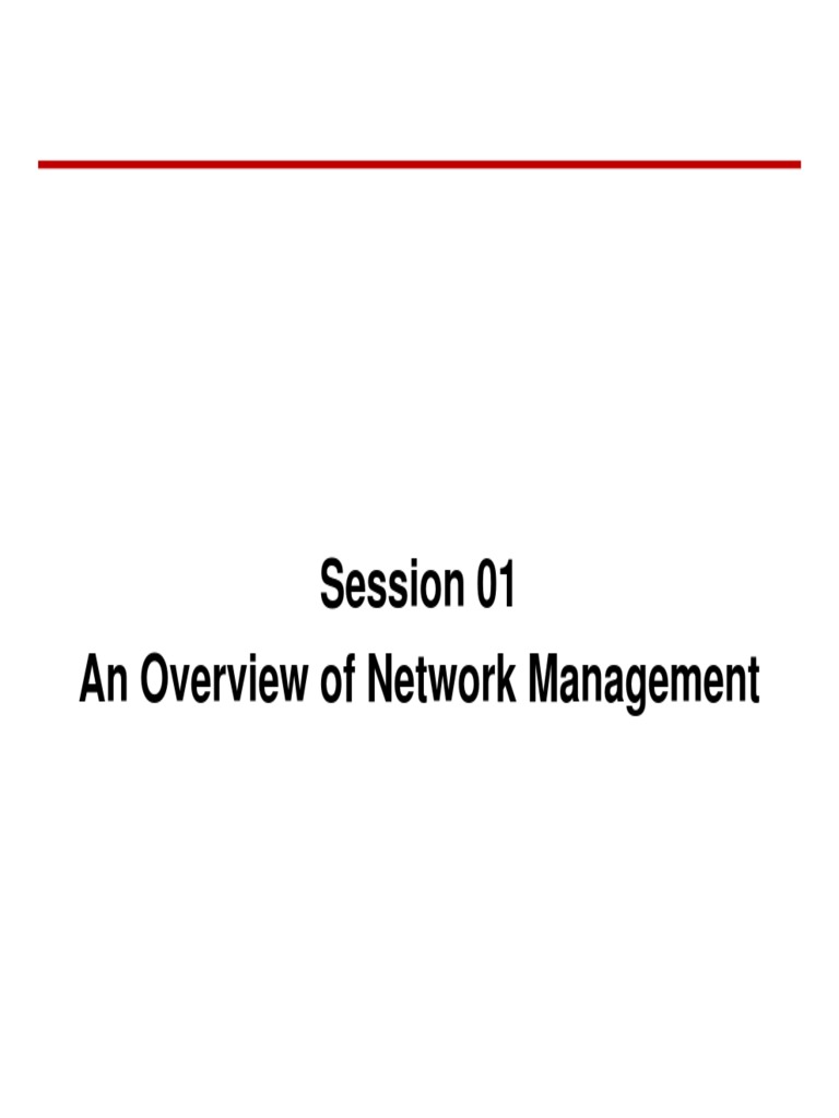 Network Management Overview | PDF | Computer Network | Business