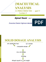 Pharmaceutical Analysis Lect-3 - 1