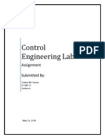 Control Engineering Lab: Assignment Submitted by