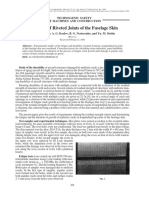 Durability of Riveted Joints of the Fuselage Skin