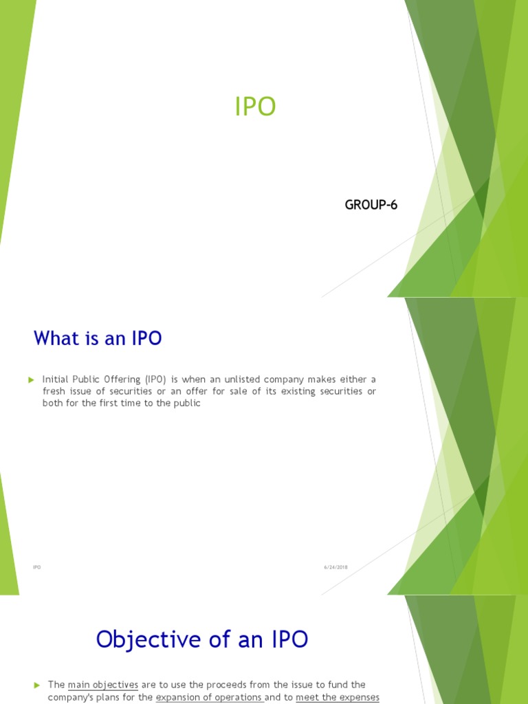 Understanding IPOs: Objectives & Procedures | PDF | Initial Public ...