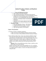 Chapter 4: Estimation Procedures, Estimates, and Hypothesis Testing