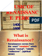 Music of the Renaissance Period 1400-1600