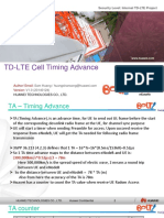 TD-LTE Cell Timing Advance