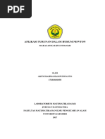 Aplikasi Turunan Dalam Hukum Newton Pada Aliran Fluida