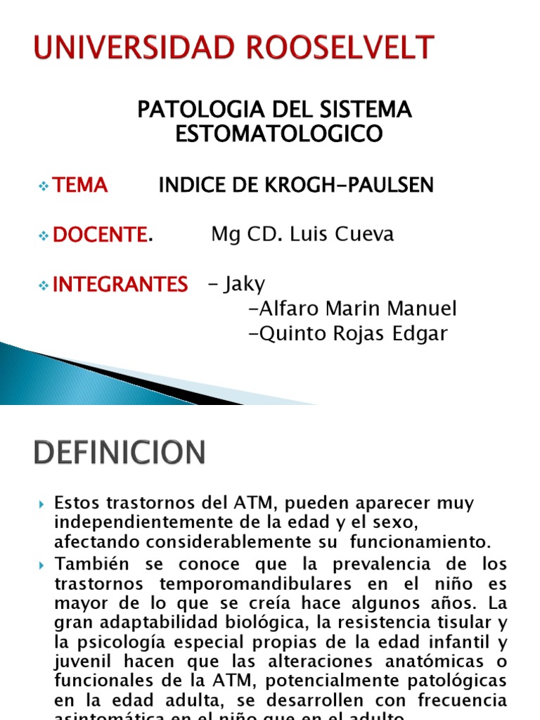 Indice de Krough Paulsen | PDF | Medicina CLINICA | Especialidades Medicas