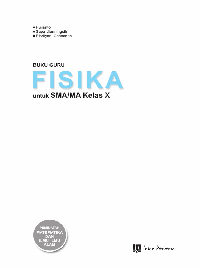 Buku Guru Fisika Kelas X Pdf