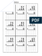 Multiplicação com 2 algarismos 