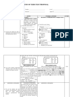 End of Term Test Proposal