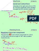 Mechanics 1 Resolving Forces 270910