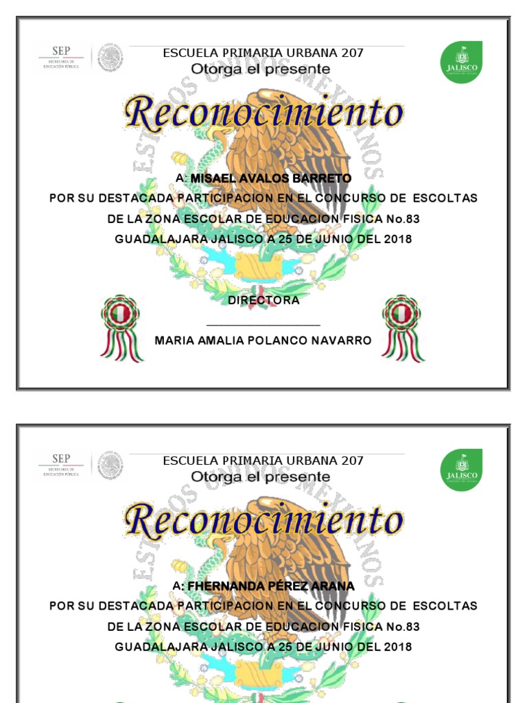 Diplomas Escoltas