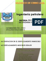 Ingeniería petrolera: Desplazamientos miscibles ideales