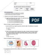 Prueba Coef. Dos CN 5° Año 2018