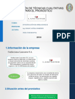 Aplicación de Técnicas Cualitativas para El Pronóstico