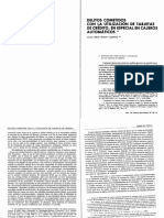 Delitos Cometidos Con La Utilización de Tarjetas de Credito, en Especial en Cajeros Automáticos