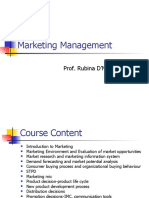 Introduction To Marketing MM I